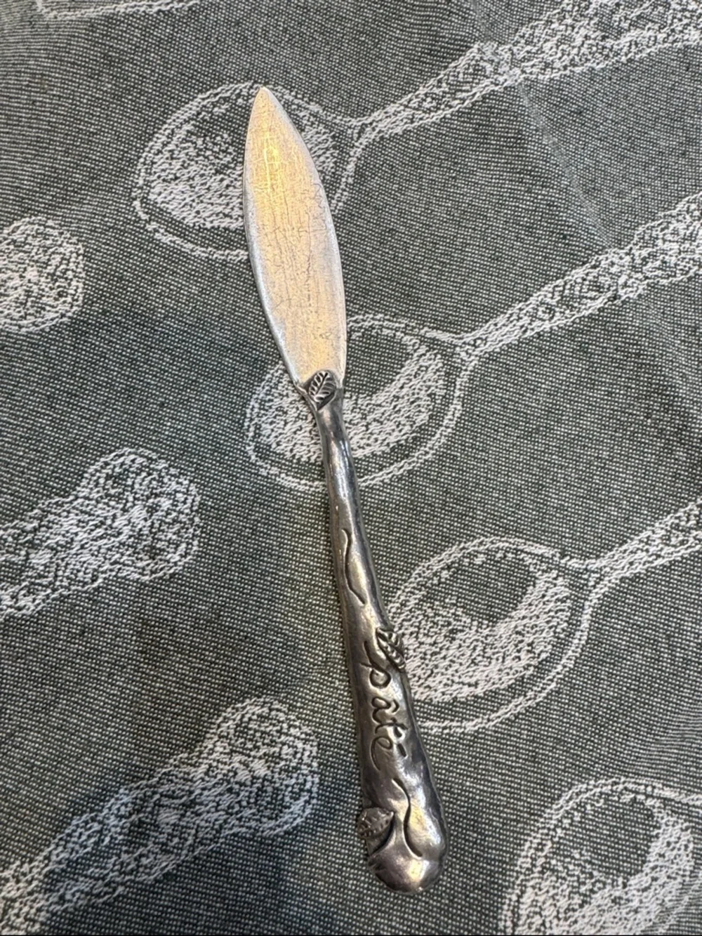 Pewter Pate and Olive fork set
